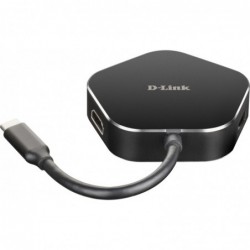 HUB D-Link Usb-C HDMI 4 en...
