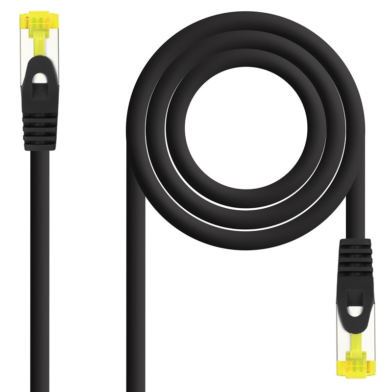 Latiguillo de Red Cat.6a SFTP AWG26 1m Nanocable Negro