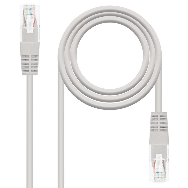Latiguillo de Red Cat.6 UTP AWG24 3m Nanocable Gris