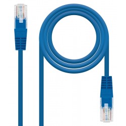Latiguillo de Red Cat.6 UTP AWG24 3m Nanocable Azul