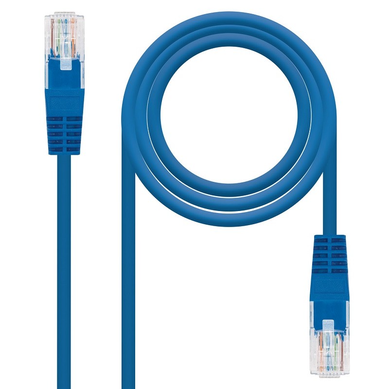 Latiguillo de Red Cat.6 UTP AWG24 3m Nanocable Azul