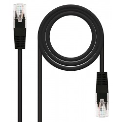 Latiguillo de Red Cat.6 UTP AWG24 3m Nanocable Negro