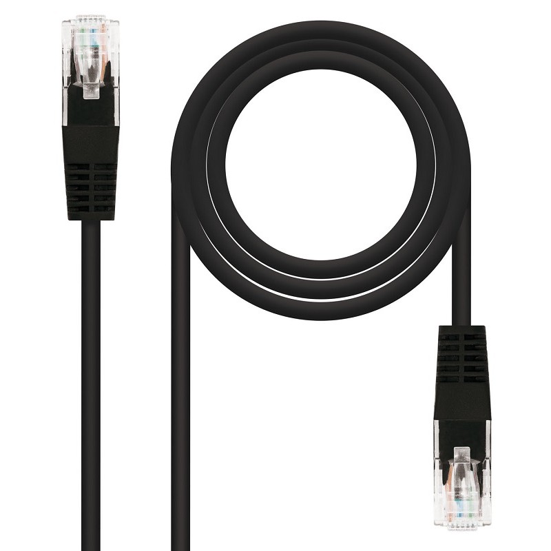 Latiguillo de Red Cat.6 UTP AWG24 3m Nanocable Negro