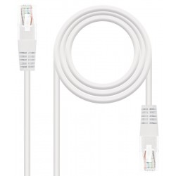 Latiguillo de Red Cat.6 UTP AWG24 3m Nanocable Blanco