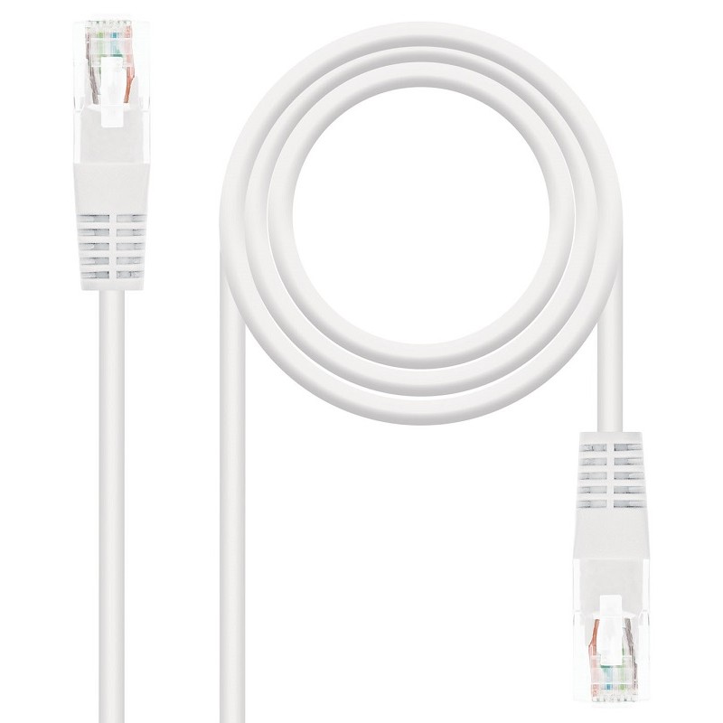 Latiguillo de Red Cat.6 UTP AWG24 3m Nanocable Blanco