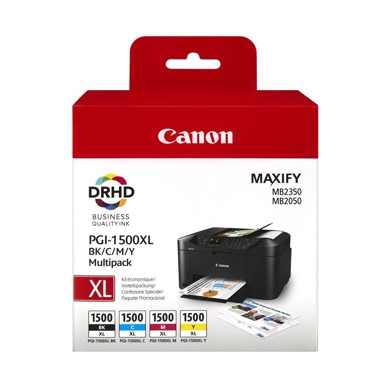 Tinta Canon 1500XL Pack de los 4 Colores 9182B004
