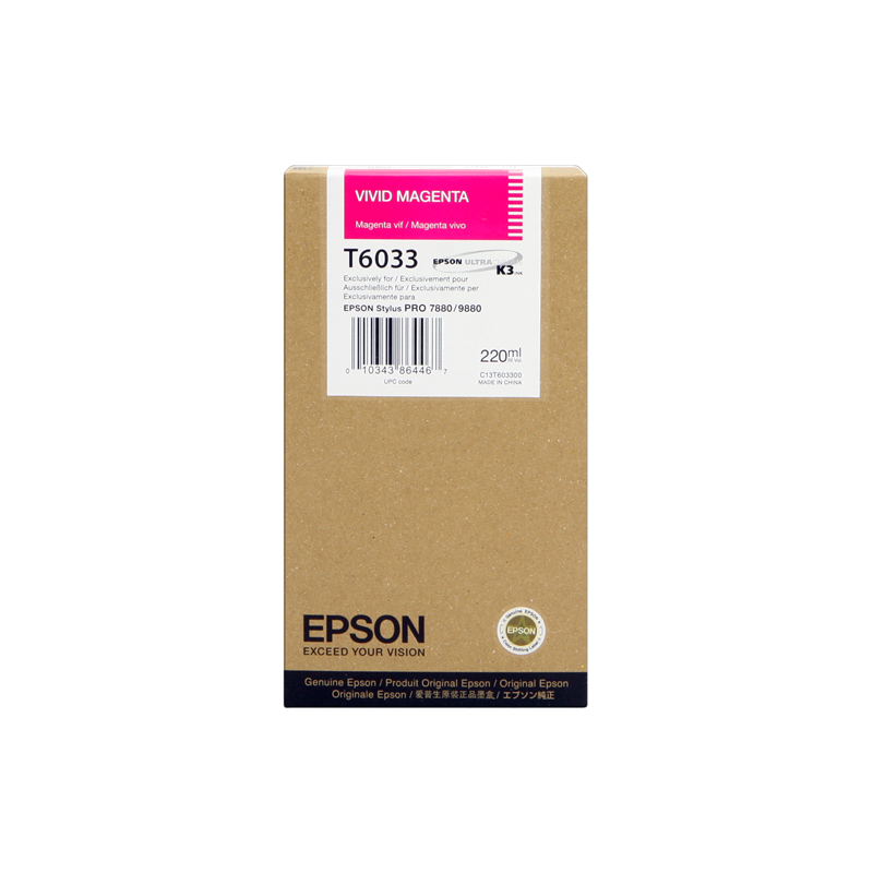 Tinta Epson T6033 Magenta Vivo
