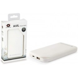 Batería Powerbank 10000 mAh Conceptronic AVIL01W Blanca