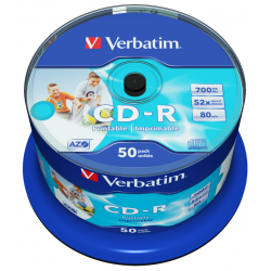 CD-R Tarrina 50 Unidades Verbatim Printables
