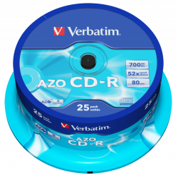 CD-R Verbatim 52x 700Mb AZO...