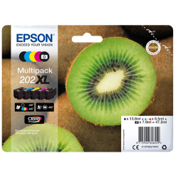 Tinta Epson 202XL Pack de los 5 Colores T02G7