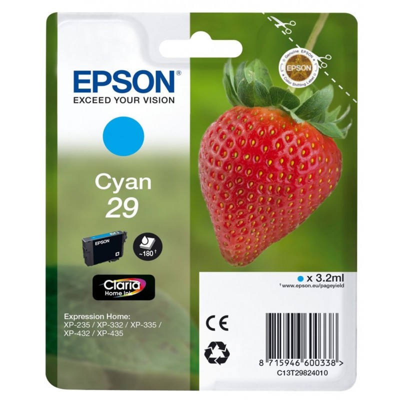 Tinta Epson 29 Cian T2982 RF