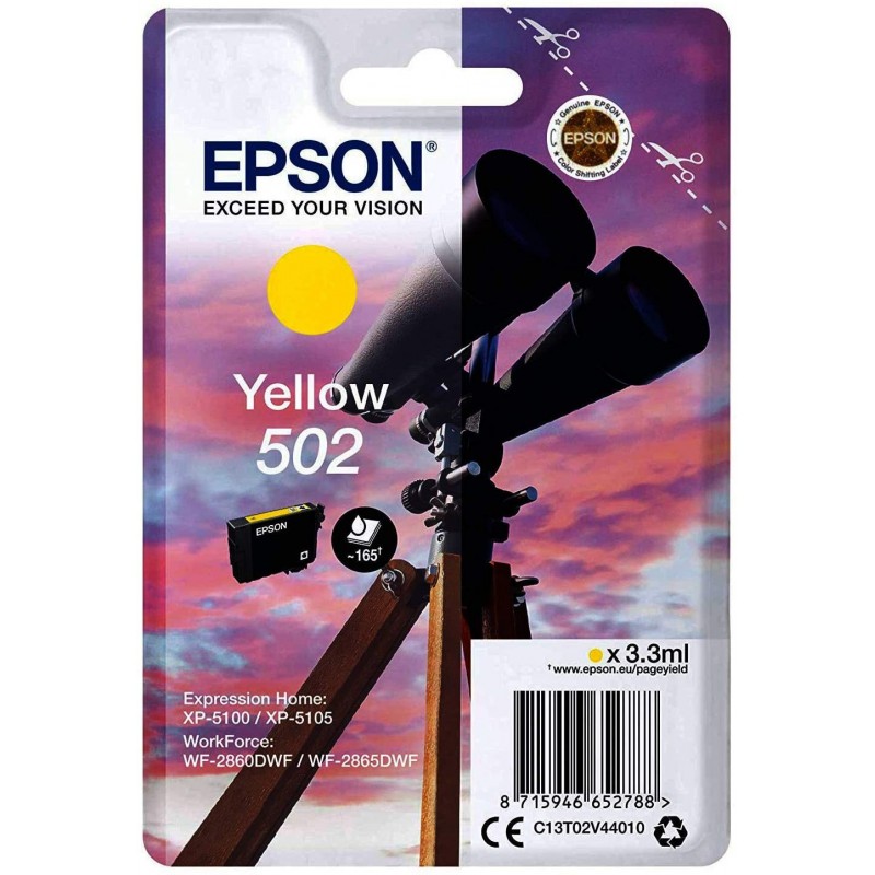 Tinta Epson 502 Amarillo RF