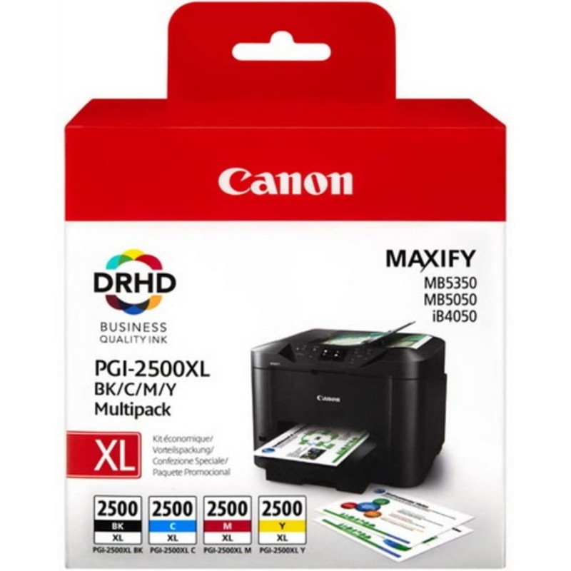 Tinta Canon 2500XL Pack de los 4 Colores 9254B004