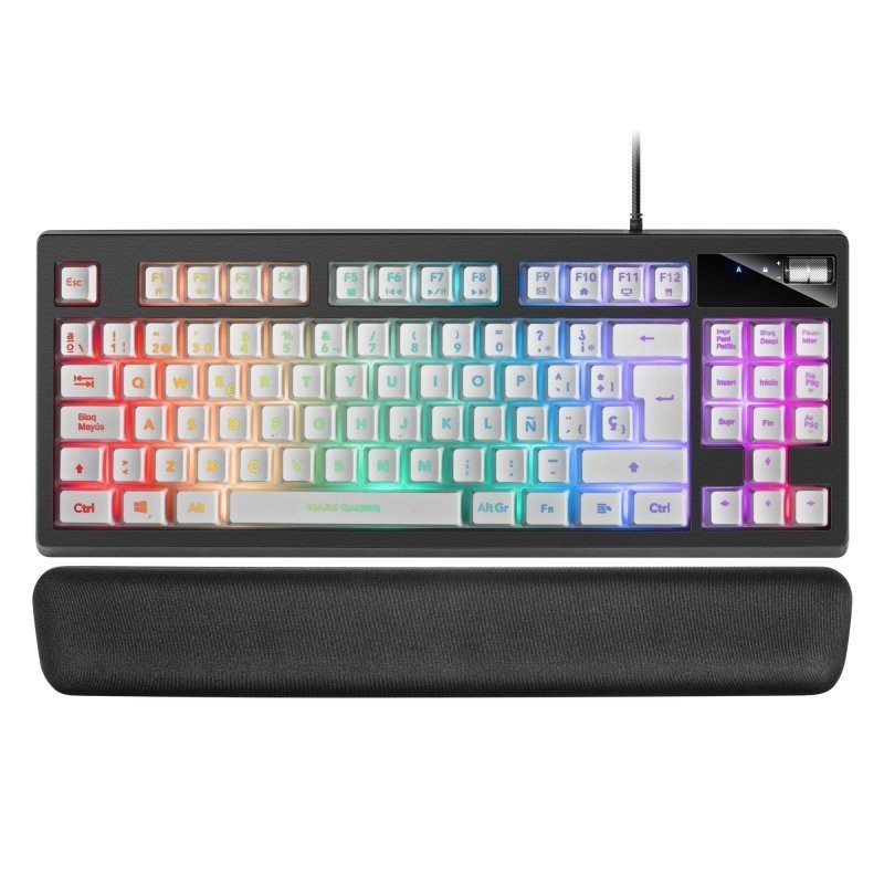 Teclado Mars Gaming MKAX RGB Blanco