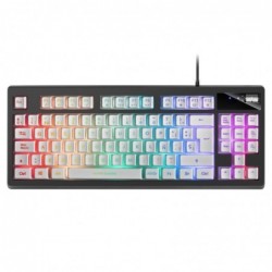 Teclado Mars Gaming MKAX RGB Blanco