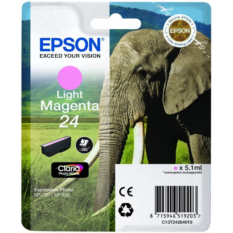 Tinta Epson 24 Magenta Claro T2426