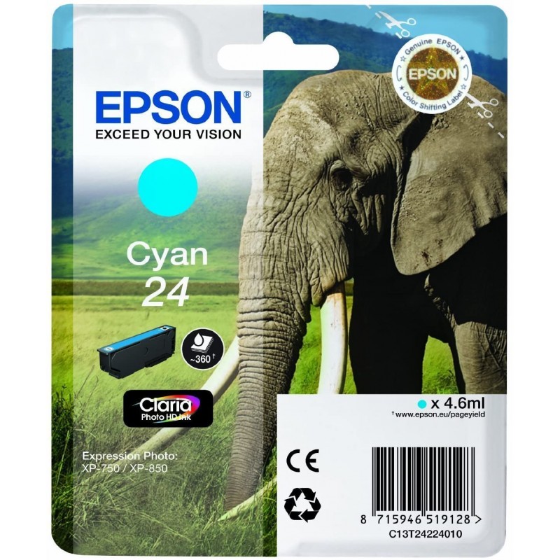 Tinta Epson 24 Cian T2422