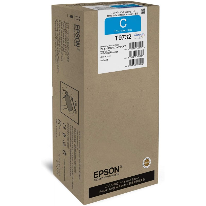 Tinta Epson T9732 XL Cian