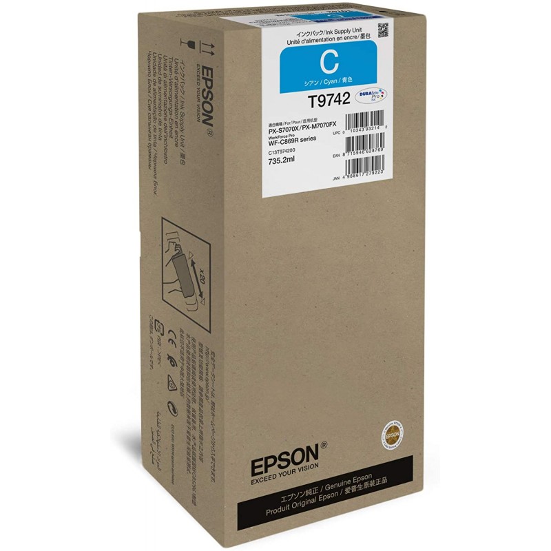 Tinta Epson T9742 Cian