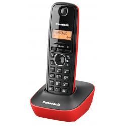Teléfono Inalámbrico Panasonic KX-TG1611 Negro/Rojo