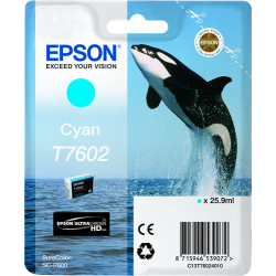 Tinta Epson T7602 Cian