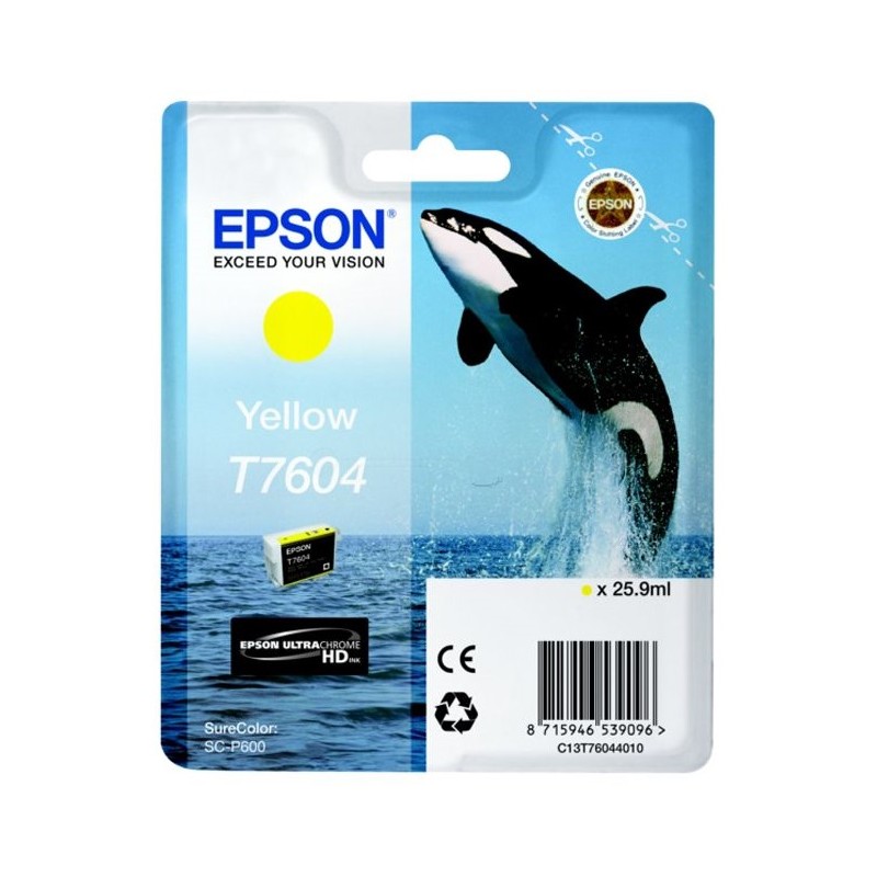 Tinta Epson T7604 Amarillo