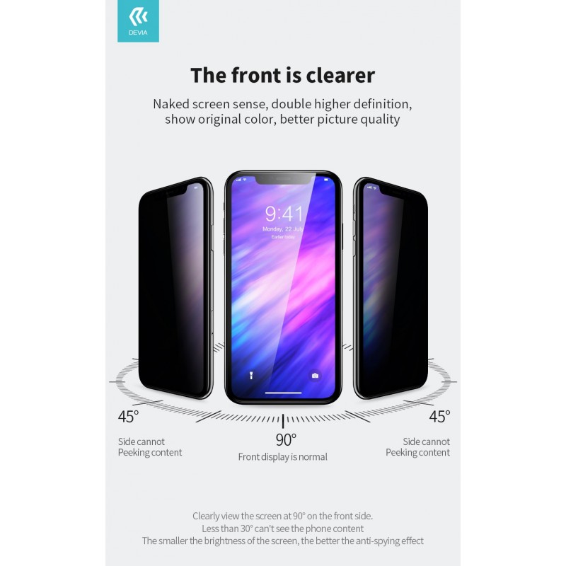 Cristal Templado Privacidad iPhone X