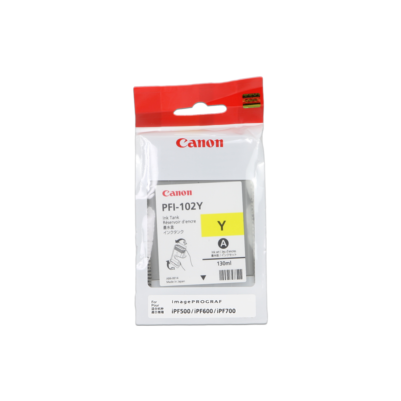 Tinta Canon 102 Amarillo PFI-102Y