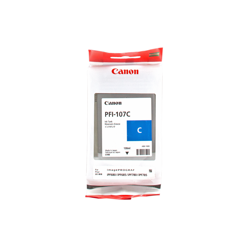 Tinta Canon 107 Cian PFI-107C