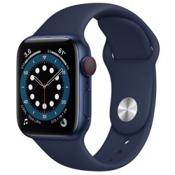 Apple Watch Series 6 GPS 40mm Aluminio en Azul con Correa Deportiva Azul Marino Intenso
