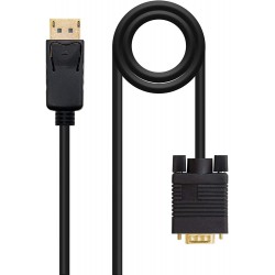 Cable DisplayPort M / VGA M 2m Negro Nanocable