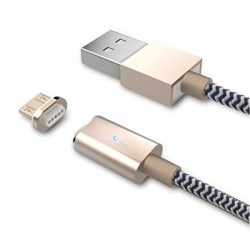 Cable USB AM - MicroUSB BM 1,2m Bluestork Magnético