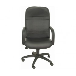 SILLÓN LETUR PIEL NEGRO...