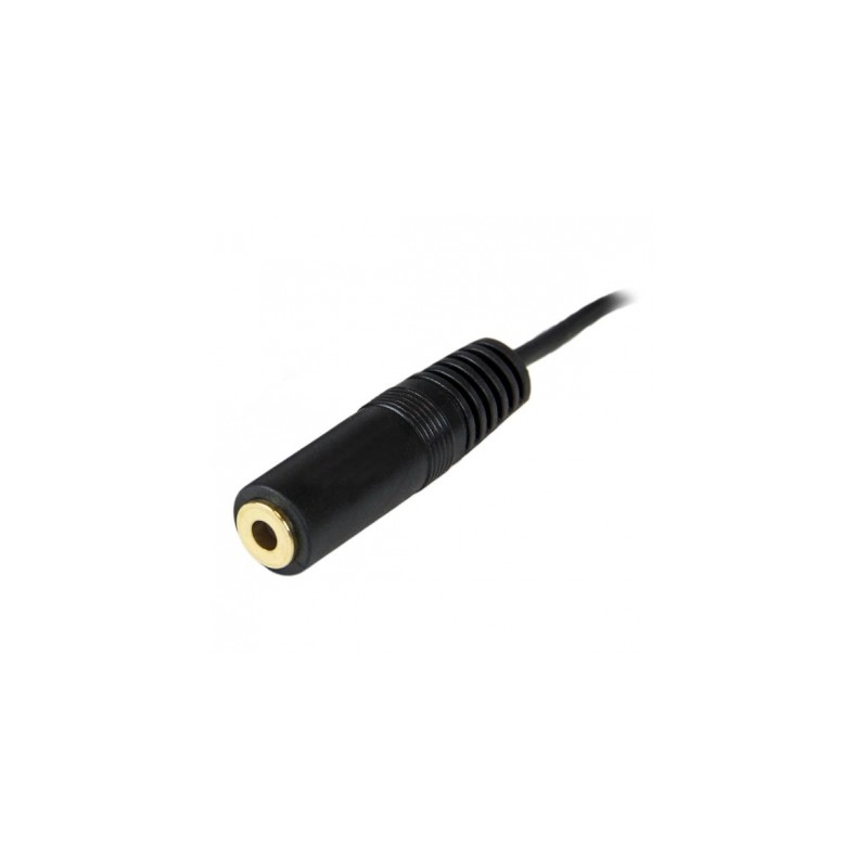 StarTech.com Cable Alargador Extensor de Audio Mini Jack 3,5mm Chapado en  Oro para Auriculares - Macho a Hembra - 3.7m Negro