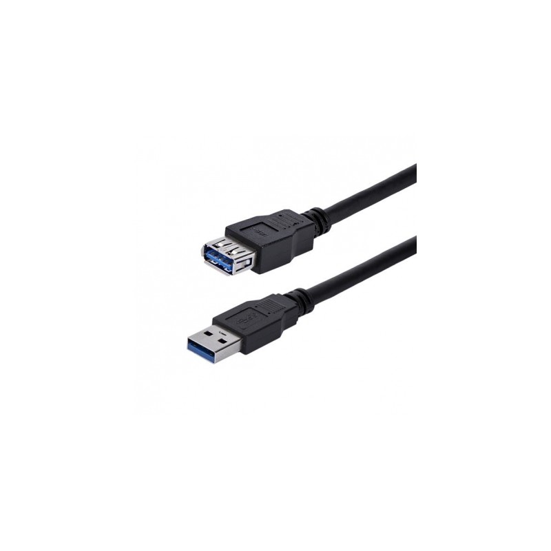StarTech.com Cable 1m Extensión Alargador USB 3.1 SuperSpeed - USB A Macho  a USB A Hembra - Negro