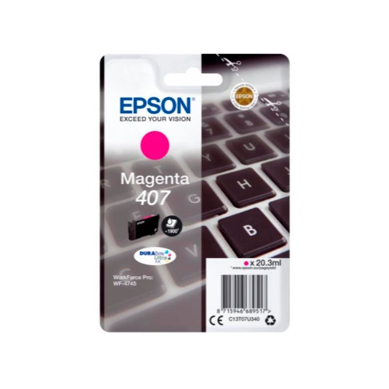 Tinta Epson 407 Magenta C13T07U340