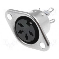 Conector Din hembra base 4...