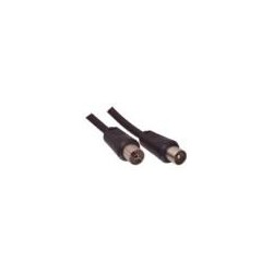 Cable de antena TV macho - hembra acodados 1,5m.