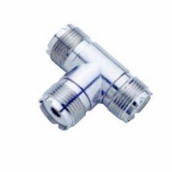 Conector PL T de 3 hembras
