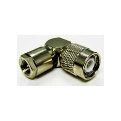 Conector TNC macho codo...