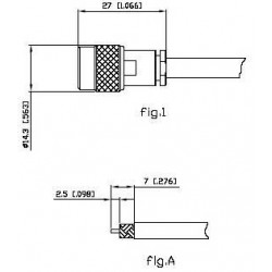 Conector TNC hembra aereo...