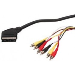 Cable video Euro/6 Rca 1m