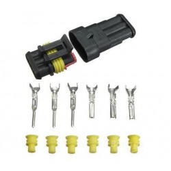 Conector M/H automovil 3C...