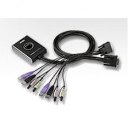 KVM switch DVI-D+USB+sonido...