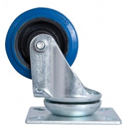 Rueda ancha azul de 80mm...