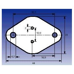 Aislante de mica para TO-3