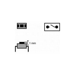 Pulsador tacto 2 pin 1mm...