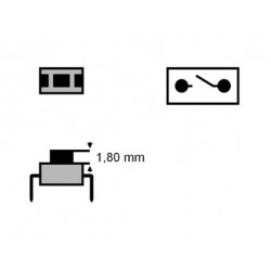 Pulsador tacto 2 pin 1,8mm...