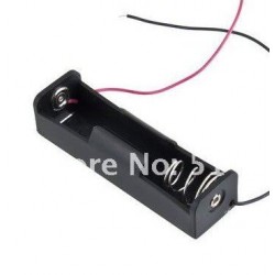 Portapila 1 x 18650 con cable